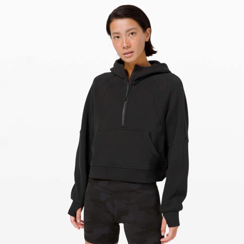 Lululemon | Scuba Oversized 1/2 Zip‎ Hoodie Black Size M/L